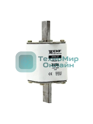 Вставка плавкая ППН-37 400А габарит 2 EKF fus-37/400