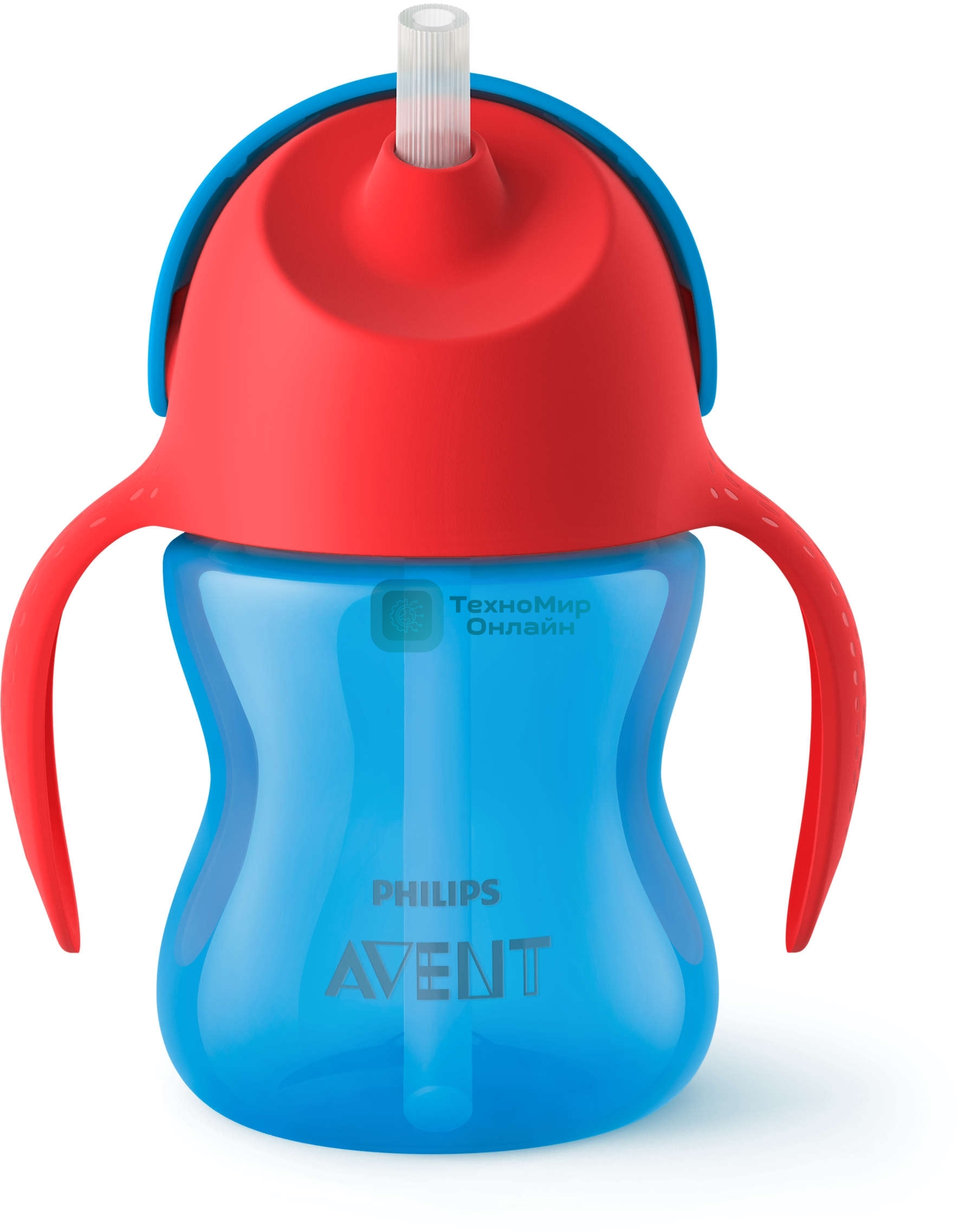 Чашка с трубочкой 200мл, 9 мес+, для мальчика Philips SCF796/01