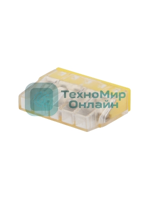 Экспресс-клемма Rexant СМК 2273-205, 5-проводная 0.5-2.5 мм², прозрачная (100 шт./уп.)