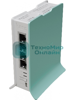 Роутер беспроводной MikroTik hAP ax lite (L41G-2AXD) AX600 10/100/1000BASE-TX голубой