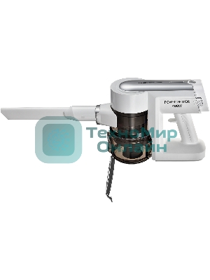 Пылесос вертикальный Polaris PVCS 7000 белый/серебристый, питание от аккумулятора, 150 Вт, уборка влажная/сухая, пылесборник 0.5 л