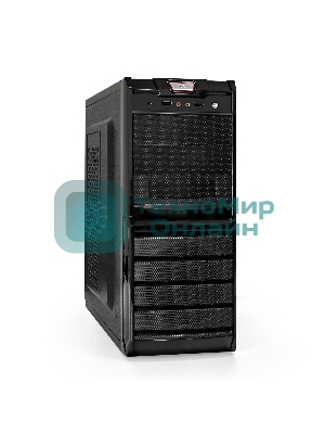 Компьютерный корпус Miditower ExeGate XP-329S-UNS400 (ATX, БП UNS400 с вент. 12см, 2*USB, аудио, черный)