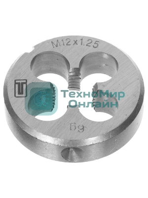 Плашка Сибртех М12x1,25 мм