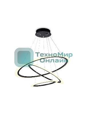 Светильник Ambrella light FA4361/3 BK черный 145W 3000K/4200K/6400K D770*800 (ПДУ РАДИО 2.4G)