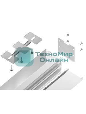 Алюминиевый профиль Ambrella light GP2550WH белый 2000*35*35