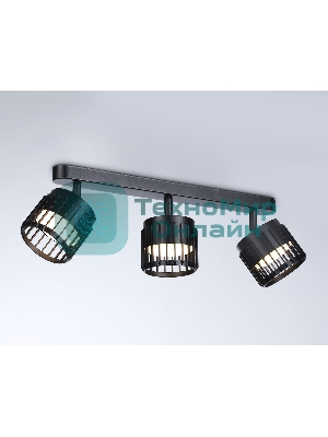 Светильник Ambrella light TN71168/3 BK черный GX53/3 400*100*125