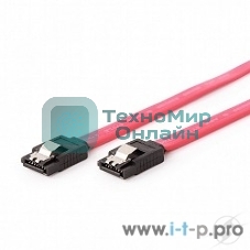 Кабель интерфейсный SATAIII Cablexpert CC-SATAM-DATA, 50 см, 7pin/7pin, защелка, пакет