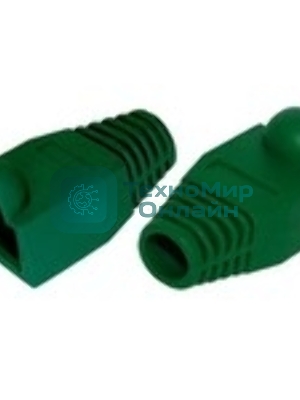 Защитные колпачки для кабеля 6,0мм cat.5, на соединение коннектора с кабелем, зеленый, 100 шт. в пчк