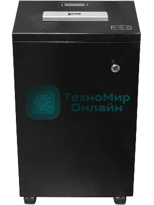 Шредер Heleos УО55-7 черный (секр.P-7) фрагменты 7лист. 55лтр.