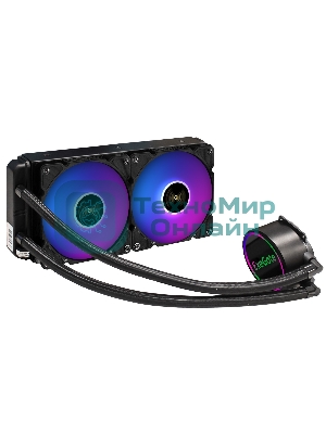 Система жидкостного охлаждения ExeGate BlackWater-240.PWM.ARGb черный, 120 мм, алюминий, 2000 об/мин, 27 дБ, 4 pin, 220 Вт