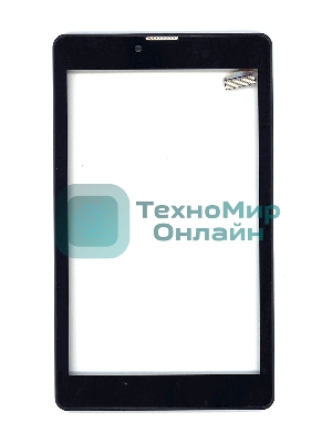 Сенсорное стекло (тачскрин) для Irbis TZ743 REV2, черное с рамкой