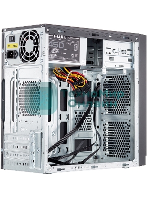 Компьютерный корпус с блоком питания 500Вт./Case Foxline FL-702, mATX, 1x5.25EXT, 1x3.5EXT, 2x3.5INT, 2xUSB 2.0, HDA, w/o FAN, w/500W ATX PSU, w/1.2m EU pwr cord