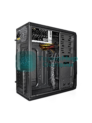 Компьютерный корпус Miditower ExeGate XP-329S-UNS400 (ATX, БП UNS400 с вент. 12см, 2*USB, аудио, черный)