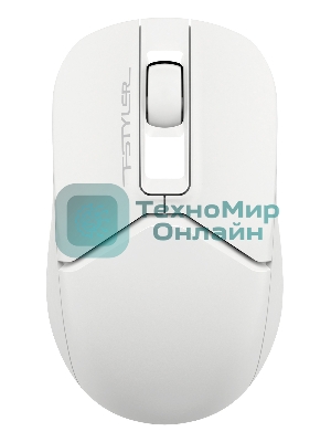Мышь беспроводная A4Tech Fstyler FG12 белый, 1200 dpi, радиоканал, USB, кнопки - 3