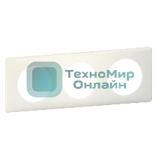 Рамка 3 поста Белая перкаль Celiane