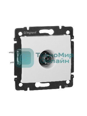 Телевизионная проходная розетка Legrand Valena 774431, белая, 14дБ