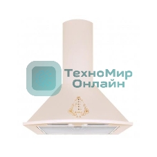 Вытяжка каминная Gefest ВО 1604 К54 бежевый, 60 см, 1000 куб. м/ч, 78 дБ