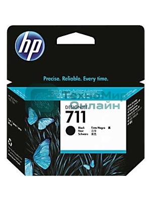 Картридж струйный HP №711 CZ133A черный для HP DJ T120/T520 (80мл)