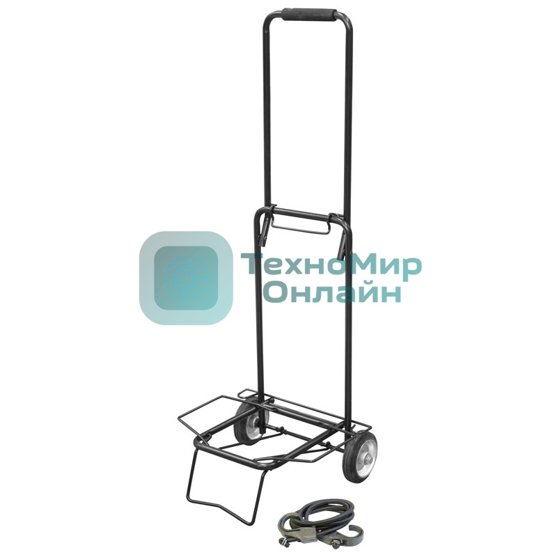 Тележка Рыжий кот BX-20ZP черная, металл. колеса, до 20 кг