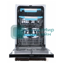 Встраиваемая посудомоечная машина Korting KDI 45985, нержавеющая сталь, 44.8 см, 10 компл., 44 дБ, класс A+++