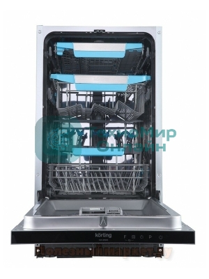 Встраиваемая посудомоечная машина Korting KDI 45985, нержавеющая сталь, 44.8 см, 10 компл., 44 дБ, класс A+++