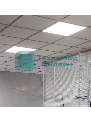 Светильник светодиодный универсальный Gauss LED ДВО 30 Вт MiR 3700 Лм 5000К 595х595х50 мм IP40 призма Guss