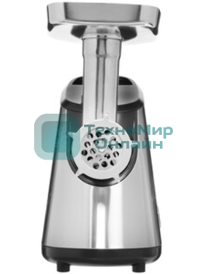 Мясорубка электрическая DELTA LUX DE-600M черный, 3000 Вт, 2.5 кг/мин, реверс, защита от перегрузки, насадки - 6