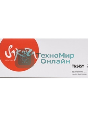 Картридж лазерный Sakura TN245C для Brother HL-3140/3150/3170, DCP-9020, MFC-9140/9330/9340, желтый, 2 200к.