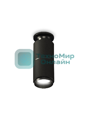 Светильник Ambrella Light XS6302201 SBK/PBK черный песок/черный полированный MR16 GU5.3 (N6902, C6302, A2061, N6121)