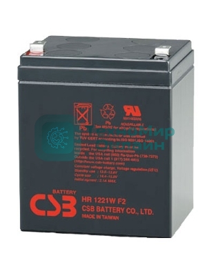 Батарея CSB HR 1221W (12V, 5Ah) F2
