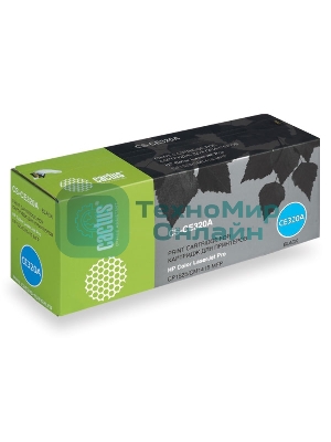 Картридж лазерный Cactus CS-CE320A черный (2000 стр.) для HP LaserJet CP1525