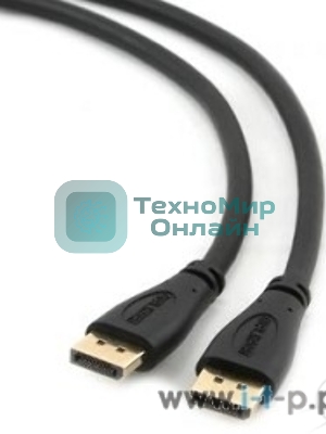 Кабель DisplayPort Gembird/Cablexpert CC-DP2-6, v1.2, 1.8м, 20M/20M, черный, экран, пакет