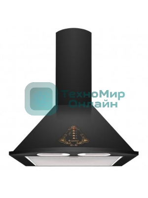 Вытяжка каминная Gefest ВО 1604 К83 черный, 60 см, 1000 куб. м/ч, 78 дБ