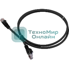 Патч-корд Lanmaster LSZH UTP кат.6, 3.0 м, черный