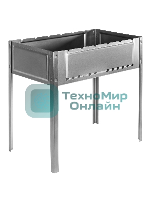 Мангал Palisad Camping облегченный с ребрами жесткости 500x300x500 мм