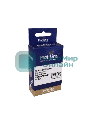 Картридж струйный ProfiLine PL-CLI-8M для принтеров Canon Pixma iP3300/iP6600D/MP950 с чипом Magenta водн