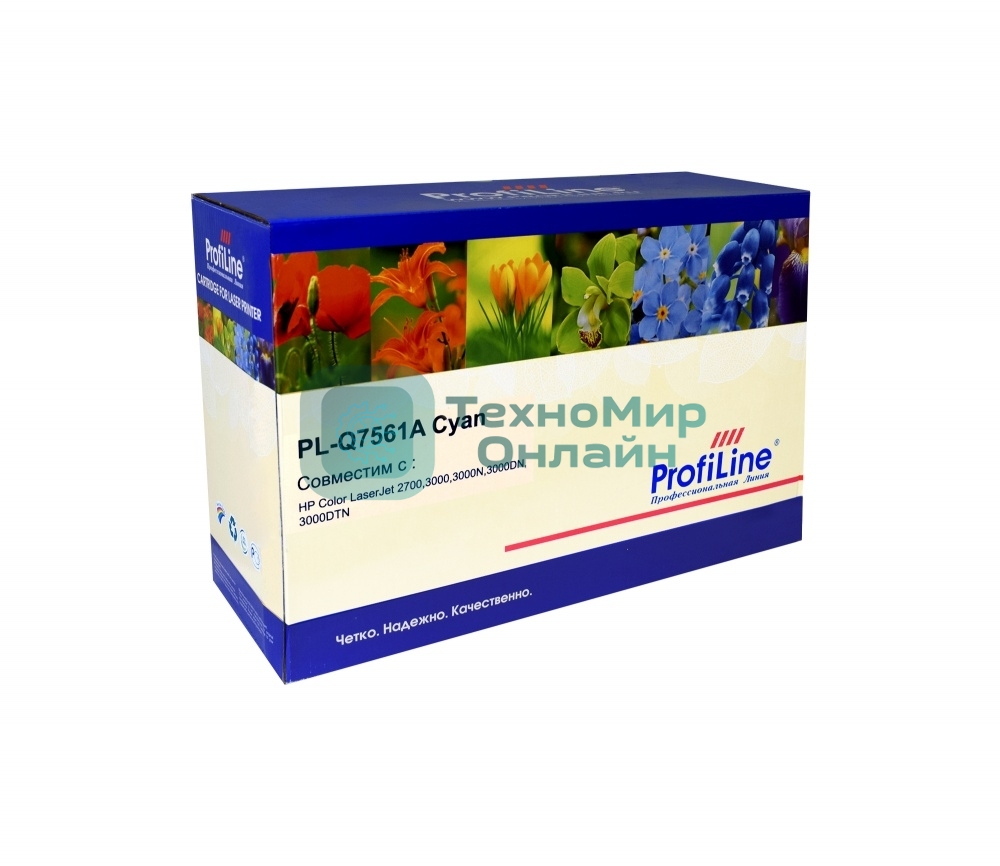 Картридж лазерный ProfiLine PL-Q7561A для принтеров HP Color LaserJet 2700/3000/3000N/3000DN/3000DTN Cyan 3000 копий