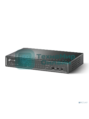 Коммутатор 9-port 10/100Mbps unmanaged switch with 8 PoE+ ports, compliant with 802.3af/at PoE, 65W PoE budget, support 250m Extend Mode, Priority mode and Isolation mode, desktop mount, plug and play.