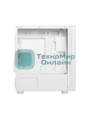 Компьютерный корпус без блока питания PCCooler LM300 ARGb WH, Tempered Glass Mid Tower, белый, ABS, TG, SPCC, 1x120мм ARGb mATX, ITX 170/330/mm 2x2.5