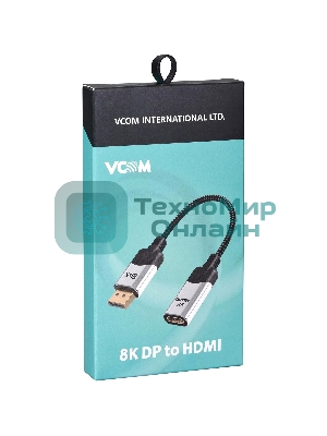Адаптер DisplayPort(M) ---> HDMI(F) 0.15m 8K@60Hz VCOM
