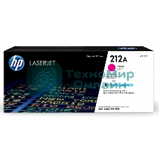 Картридж лазерный Cartridge HP 212A для CLJ Enterprise M554/M555/M578, пурпурный (4 500 стр.)