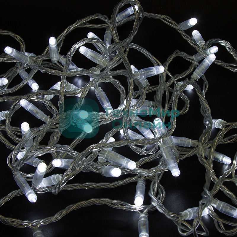 Гирлянда Neon-night Нить 10м, постоянное свечение, прозрачный ПВХ, 230В, белый