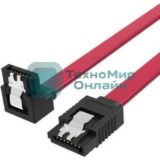 Кабель Vention SATA 3 M/SATA 3 M угол 90 с защелками, красный - 0.5 м KDDRD