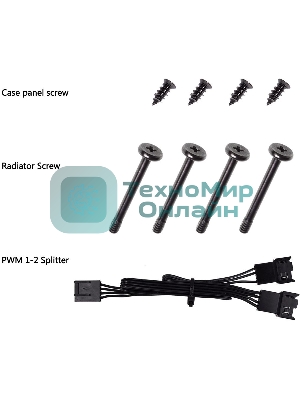 Вентилятор для корпуса ID-Cooling WF-14025-XT BLACK черный, 140 мм, 1600 об/мин, 32.6 дБ, 4 pin