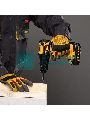 Дрель-шуруповерт Denzel BLDL-IB-18-02, 18 В, 2 Ач, 65 Нм, бесщеточный