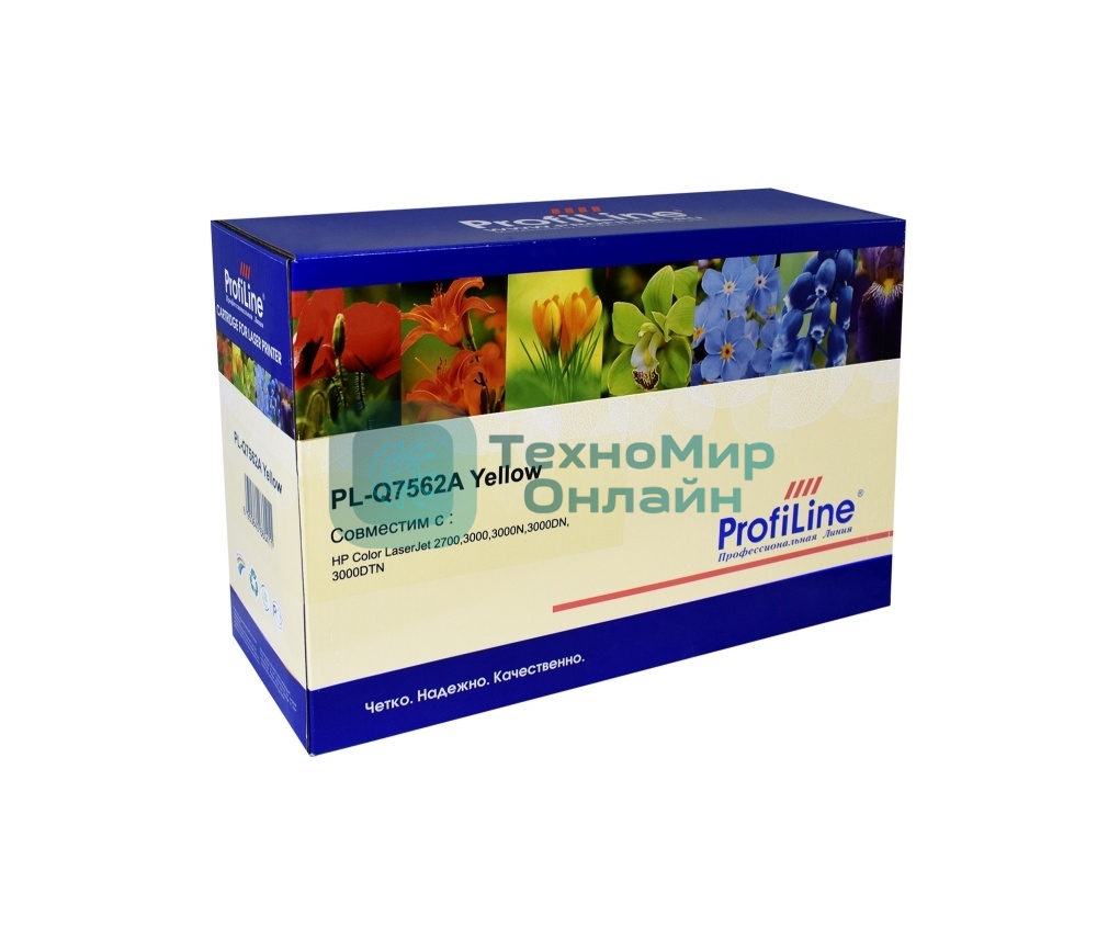 Картридж лазерный ProfiLine PL-Q7562A для принтеров HP Color LaserJet 2700/3000/3000N/3000DN/3000DTN Yellow 3000 копий