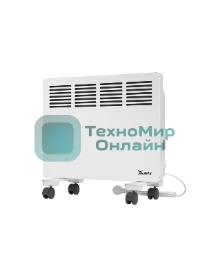 Конвектор электрический MTX КМ-1000.1 белый, 1000 Вт, 15 м2, термостат