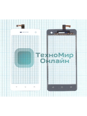 Сенсорное стекло (тачскрин) для OPPO Mirror R819, белое