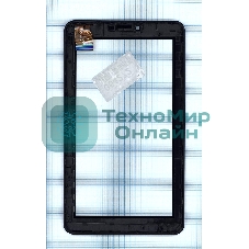 Сенсорное стекло (тачскрин) для Irbis TZ717, черное с рамкой
