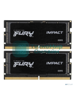 Оперативная память Kingston Fury Impact, DDR5, 32GB (2x16GB), 6000MHz, CL38, SO-DIMM